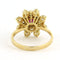 Bague 61 Bague en or jaune avec rubis et diamants taille brillant 58 Facettes