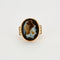 Bague 53.5 BAGUE CAMEE FIN ANCIEN ONYX OR DIAMANTS 58 Facettes 31300537
