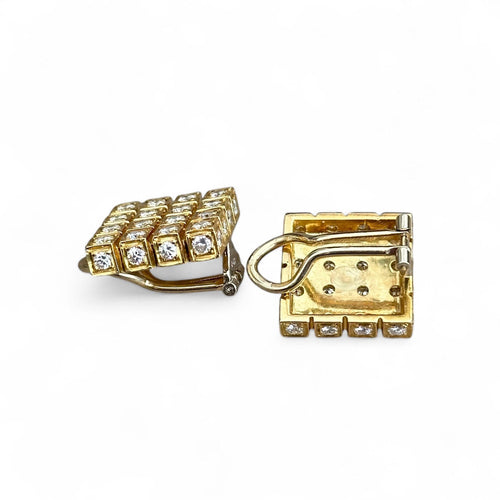 Boucles d'oreilles Boucles d'oreilles clips diamants en or jaune 18 carats 58 Facettes 319