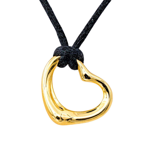 Pendentif Tiffany & Co Pendentif Cordon Open Heart Or jaune 58 Facettes 4226949CN