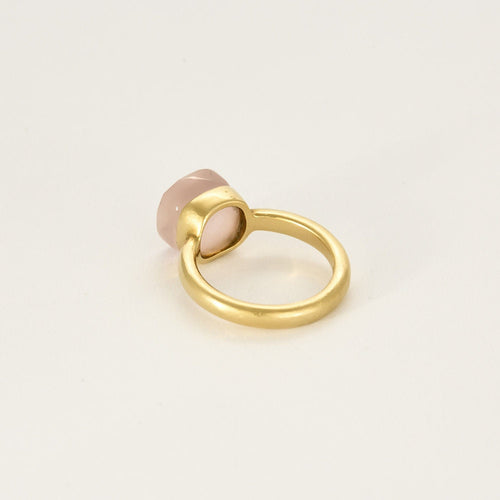 Bague 52.5 Bague dans le goût de Pomellato en or avec quartz rose 58 Facettes