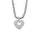 Collier POIRAY- Pendentif or blanc et diamants et chaîne en or blanc 58 Facettes 250360