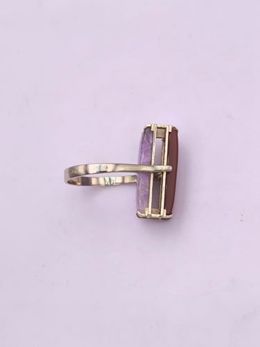 Bague 55 Bague reversible vintage or améthyste agate 58 Facettes