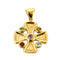 Pendentif Pendentif croix en or jaune, améthyste, péridots, citrine et topaze 58 Facettes CAN10981