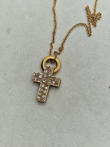 Collier POMELLATO - Croix Glory en or et diamants 58 Facettes