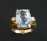 Bague 57 Bague Aigue Marine & Diamants. 58 Facettes C33-01