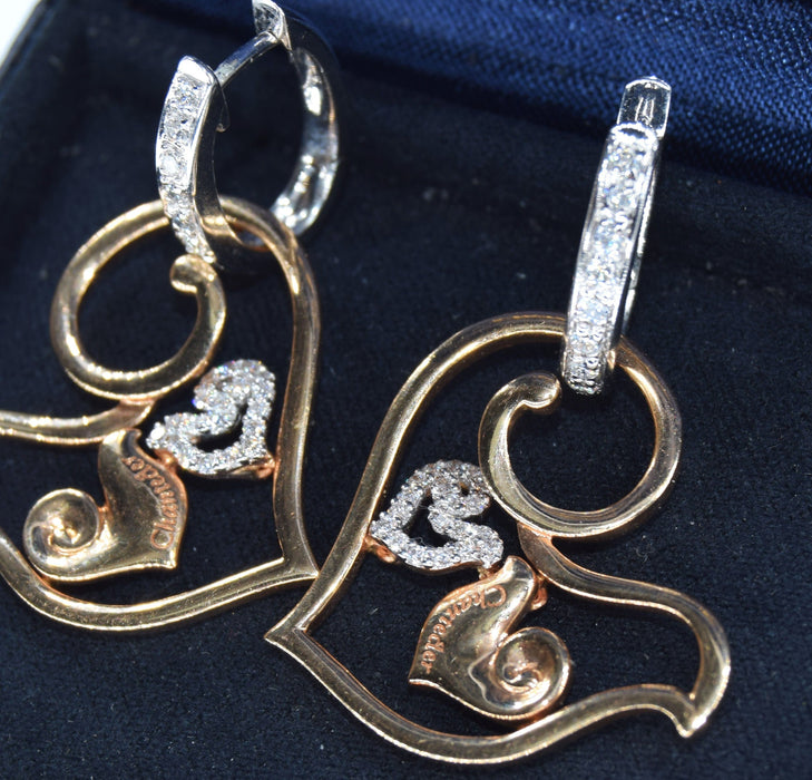 Boucles d'oreilles Boucles d'oreilles Chantecler or diamants 58 Facettes