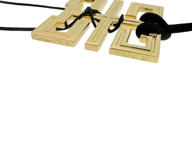 CARTIER - Le Baiser du Dragon, Náhrdelník s přívěskem ze žlutého zlata 