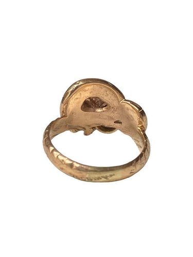 Bague 57 Bague Art Nouveau or rose et diamant 58 Facettes