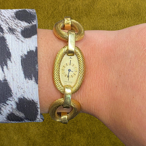 Montre Montre Jeager-LeCoultre Vintage en or jaune 18 carats 58 Facettes JAEG-WTCH-VIN-YG