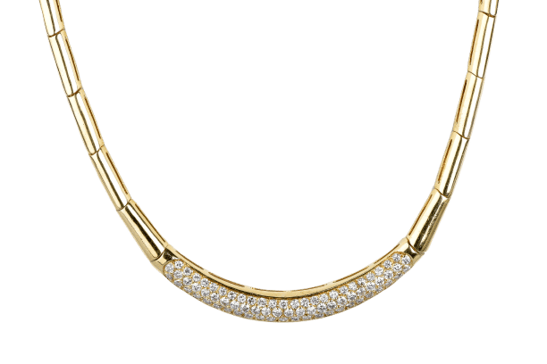 Collier Collier en or jaune diamants 58 Facettes CLDCC950