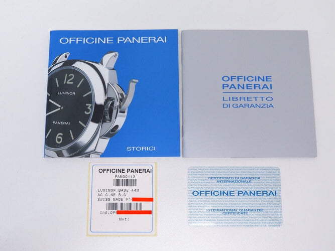Montre vintage montre PANERAI luminor pam00112 op6568 44m mecanique fullset 58 Facettes 271059