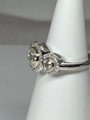 Bague 52 Bague de fiançailles, diamants 58 Facettes AB48