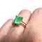 Bague 52.5 Bague design classique du 20ème siècle en or avec émeraude 58 Facettes Q88B