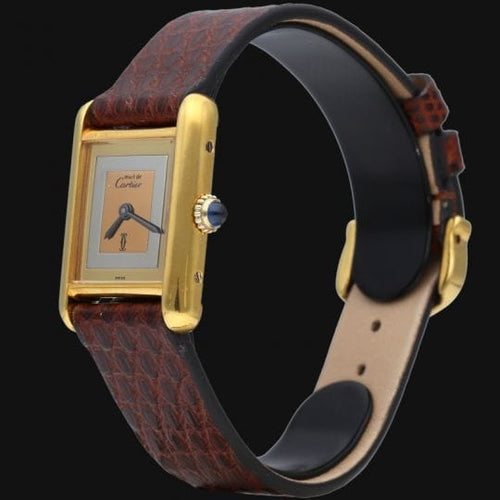 Montre Cartier Montre Tank Vermeil 58 Facettes MT42364