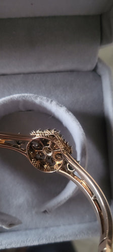 Bracelet Bracelet Napoléon III en or rose serti de diamants 58 Facettes