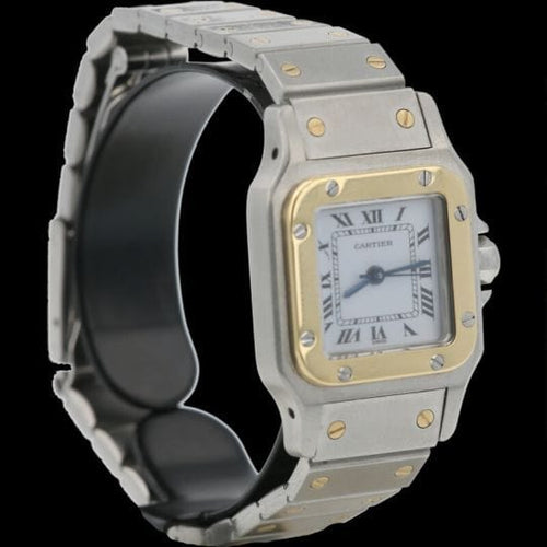 Montre Cartier Montre Santos Dame Or Jaune 18K Et Acier 58 Facettes MT42876