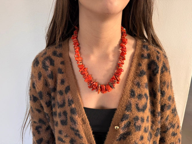 Collier Collier Corail Rouge 58 Facettes