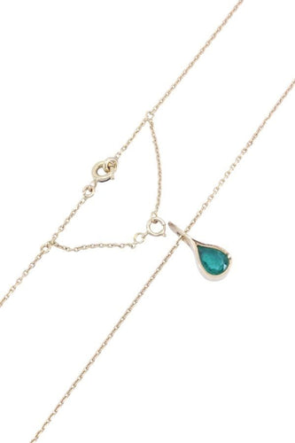 Collier Collier or jaune émeraude 58 Facettes 090141