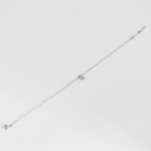 HVIT GULL DIAMANT ARMBÅND 0,05ct