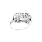 Bague 55 Bague art déco platine, diamant environ 2,80 cts. 58 Facettes 34923