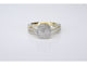 Bague 54 Bague entourage en or jaune avec diamants 58 Facettes 2107