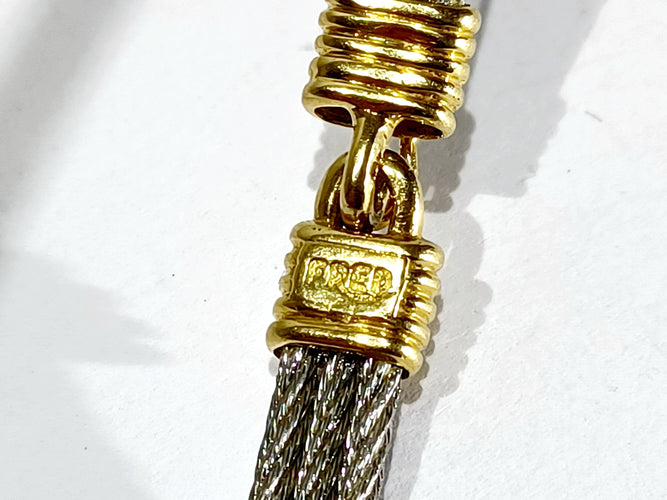 Collier FRED - Collier or et acier 58 Facettes