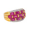 Bague 56 Bague Or jaune, Or blanc Rubis, Diamant 58 Facettes 3996041CN