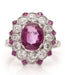 Bague 55.5 Bague ancienne edouardienne No Heat 2.25 carats rubis de Birmanie et diamants 58 Facettes JD-00k11