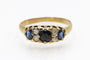 Bague Bague ancienne avec saphirs et diamants en or jaune 18k 58 Facettes 11559