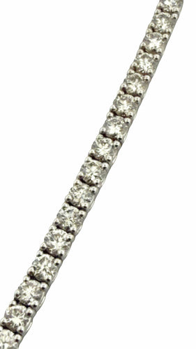 Bracelet Bracelet rivière de diamants or blanc 18 carats 58 Facettes