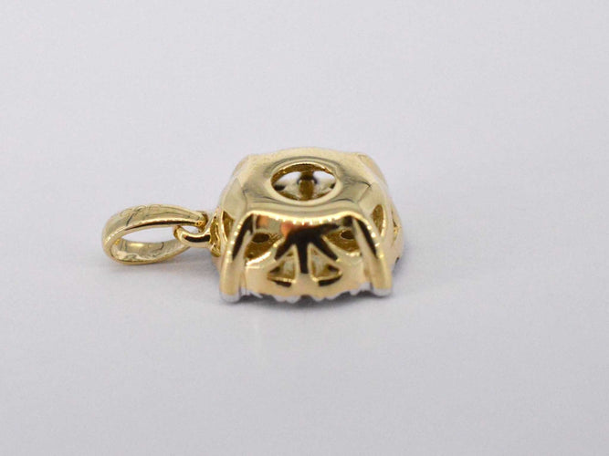 Pendentif Pendentif en or jaune avec diamant taille brillant 58 Facettes 2081