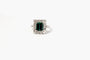 Bague 47 Bague Or blanc Tourmaline Diamants 58 Facettes