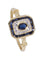 Bague 57 Bague moderne saphirs diamants 58 Facettes 089121