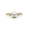 Bague 57.5 Bague - Or, Platine, Perle & Diamants 58 Facettes 250079R