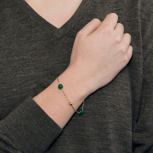 Bracelet Bracelet Chrysoprase 58 Facettes LP1025