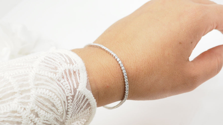 Bracelet Bracelet rivière en or gris et diamants 2,04cts 58 Facettes 31633