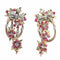 Boucles d'oreilles Boucles d'oreilles pendantes rétro vintage des années 1950 avec diamants et rubis 58 Facettes 23026-0041