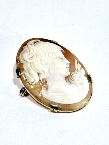 Broche Broche Camée Coquillage En Or 58 Facettes