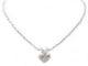 Collier collier CHAUMET pendentif coeur lien diamant or blanc chaine 40cm 58 Facettes 271718