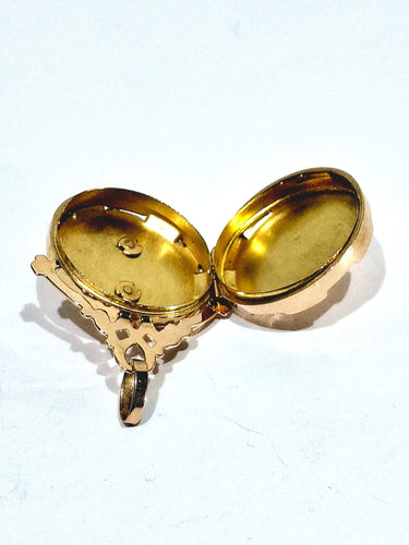 Pendentif Médaillon Photo Art Déco or rose 58 Facettes