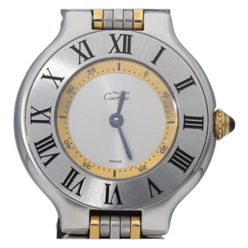 Montre Cartier Montre Must 21 Or Jaune 18K / Acier 58 Facettes MT42994