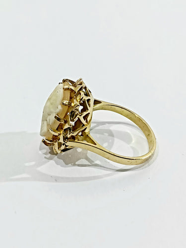 Bague 55 Bague Camée Or Rose 58 Facettes 3088/1
