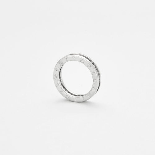 Bague 51 BULGARI - Bague B.Zero1 or blanc diamants 58 Facettes 111