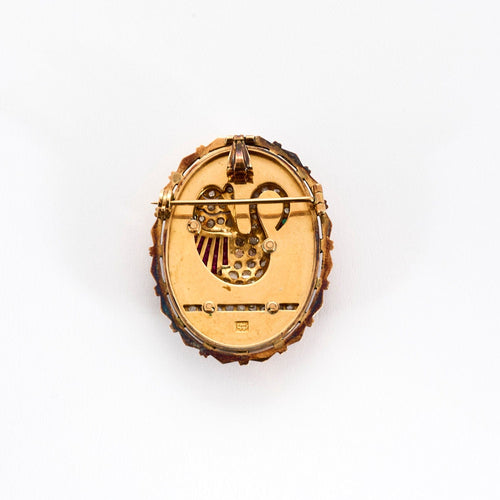 Pendentif Broche/pendentif début XX en or et diamants. 58 Facettes P19L18