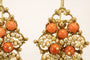 Boucles d'oreilles Boucles d'oreilles anciennes en perles de corail et filigrane d'or jaune 58 Facettes 7712
