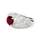 Bague 49 Bague jonc pavage diamant, rubis 1,78 carats. 58 Facettes 30945