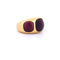 Bague 48 Bague vintage en or jaune avec tourmalines 58 Facettes