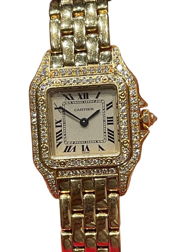 Montre CARTIER - Montre Panthère or jaune & diamants 58 Facettes