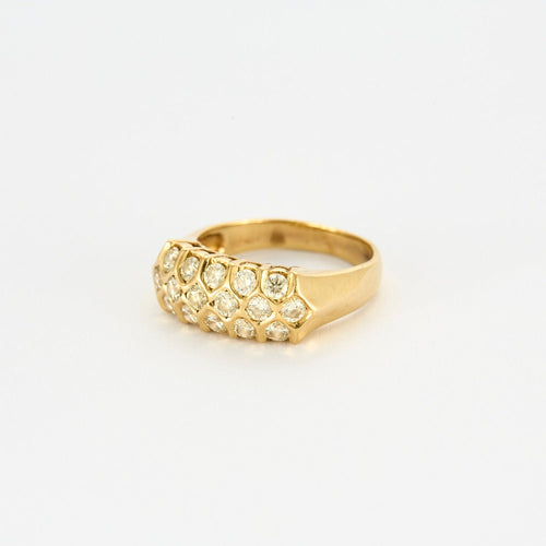 Bague 52.5 Bague or jaune diamants 58 Facettes LP979/11